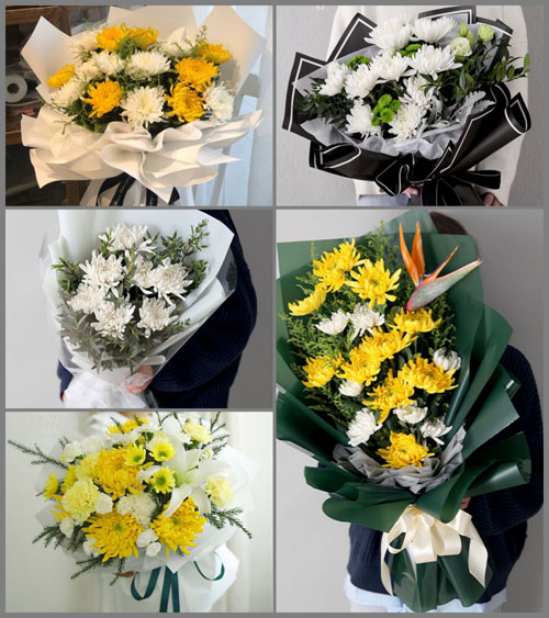 贵州贵阳花溪区党武乡摆门村白事花束代送